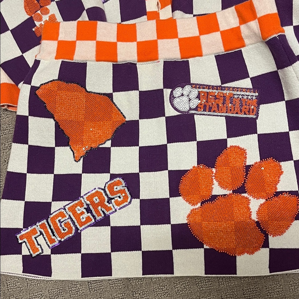 QUEEN OF SPARKLES One of a Kind Clemson set! - Picture 2 of 8